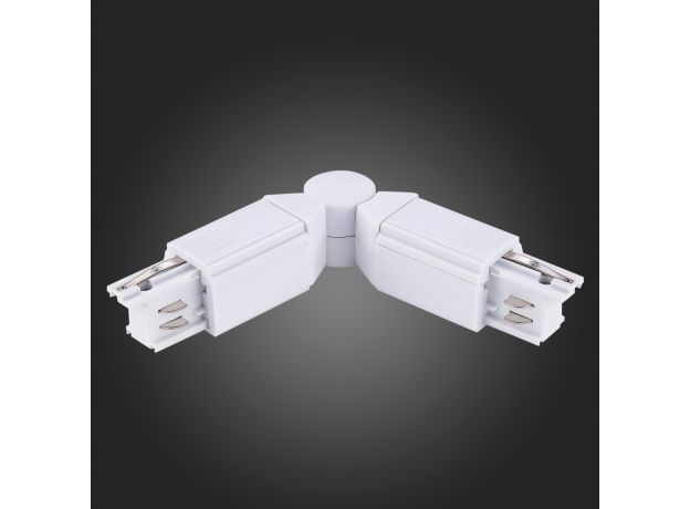 ST030.509.18 Поворотный угол для трехфазного шинопровода ST-Luce Белый Трехфазная трековая система