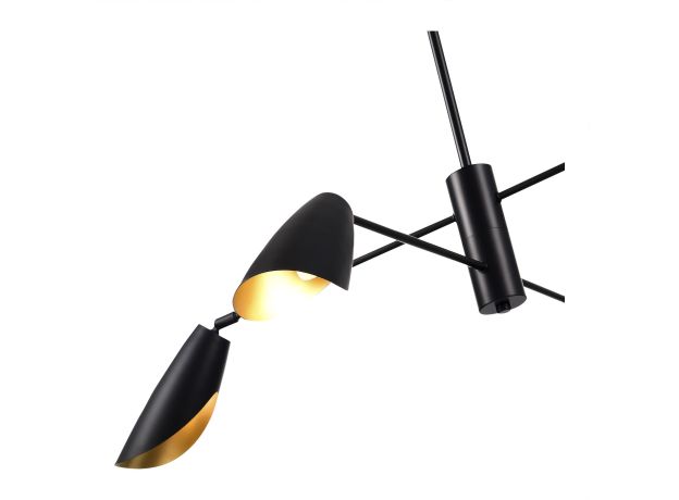 SLE1254-403-04 Светильник подвесной Черный/Черный E14 4*60W ALTON