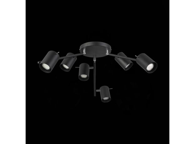 SL597.402.06 Светильник потолочный ST-Luce Черный/Черный GU10 6*3W Потолочные светильники