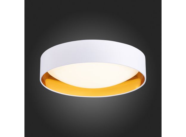 SLE201122-01 Светильник потолочный Белый, Золото/Белый LED 1*24W 4000K ORBIO