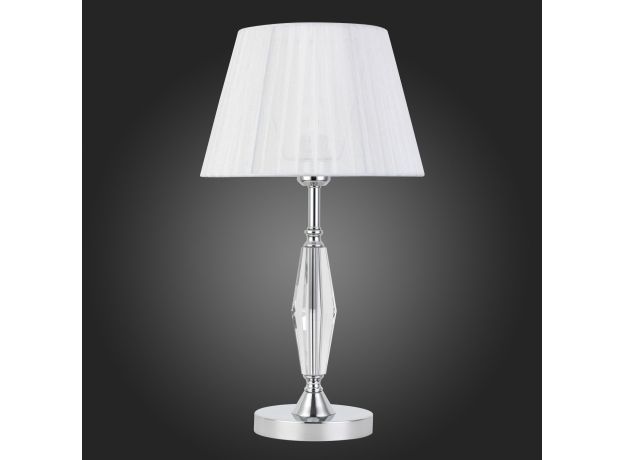 SL1756.104.01 Прикроватная лампа ST-Luce Хром/Светло-серый E27 1*40W BELLO