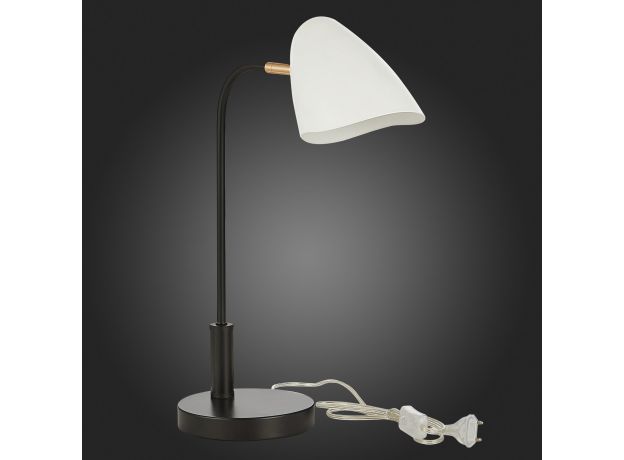SLE103604-01 Прикроватная лампа Черный, Золотой/Белый E14 1*40W SATTA