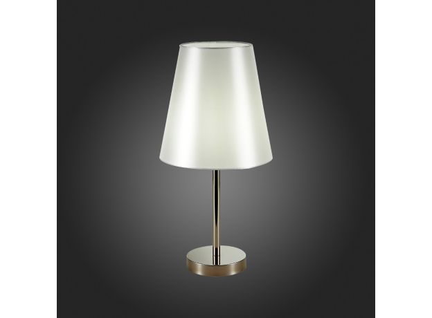 SLE105904-01 Прикроватная лампа Никель/Белый E14 1*40W BELLINO