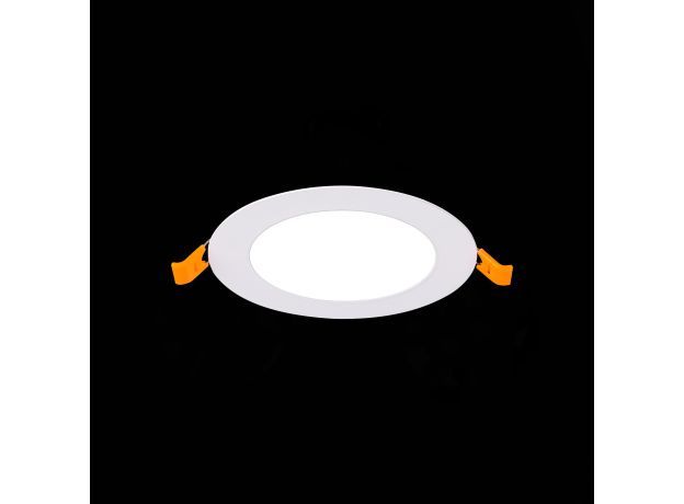 ST209.538.06 Св-к встр. Белый LED 1*6W 3000K 330Lm Ra80 110° IP20 D120xH8 90-265V Встраиваемые светильники