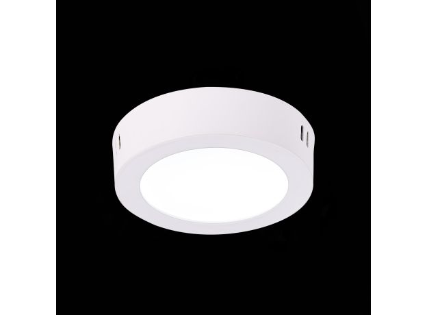 ST112.532.06 Светильник настенно-потолочный Белый LED 1*6W 3000K 330Lm Ra80 120° IP20 D110xH28 90-265V Накладные светильники