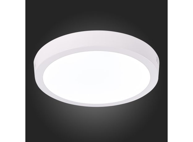 ST112.532.18 Светильник настенно-потолочный Белый LED 1*18W 3000K 1 225Lm Ra80 120° IP20 D210xH28 90-265V Накладные светильники