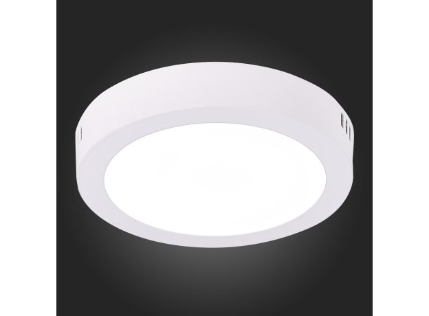 ST112.542.12 Светильник настенно-потолочный Белый LED 1*12W 4000K 795Lm Ra80 120° IP20 D160xH28 90-265V Накладные светильники