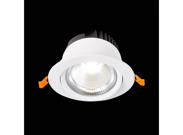 ST211.538.15.24 Св-к встр. Белый LED 1*15W 3000K 1 125Lm Ra80 24° IP20 D109xH65 220-240V Встраиваемые светильники