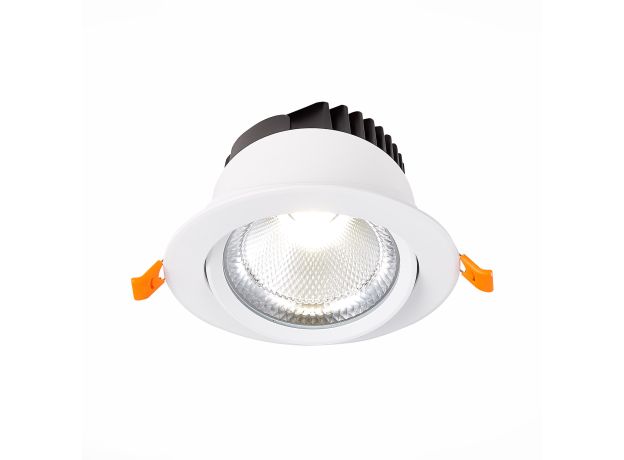 ST211.538.15.24 Св-к встр. Белый LED 1*15W 3000K 1 125Lm Ra80 24° IP20 D109xH65 220-240V Встраиваемые светильники