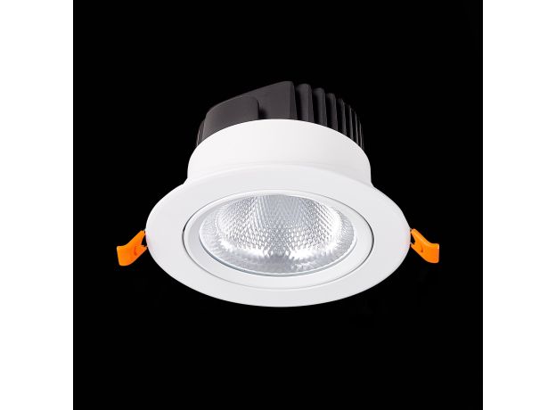 ST211.538.15.24 Св-к встр. Белый LED 1*15W 3000K 1 125Lm Ra80 24° IP20 D109xH65 220-240V Встраиваемые светильники