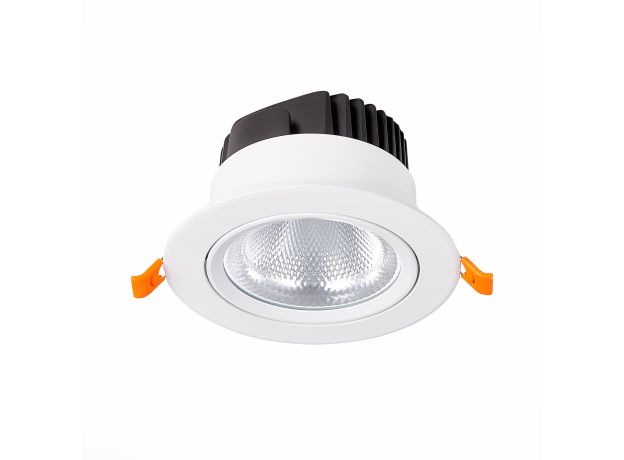 ST211.538.15.24 Св-к встр. Белый LED 1*15W 3000K 1 125Lm Ra80 24° IP20 D109xH65 220-240V Встраиваемые светильники