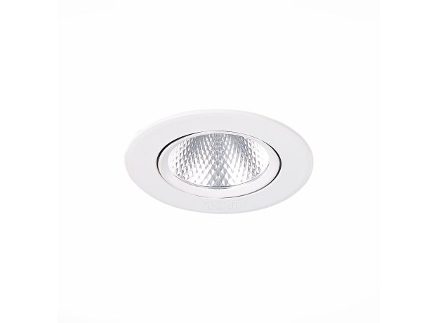 ST211.548.06.24 Св-к встр. Белый LED 1*6W 4000K 480Lm Ra80 24° IP20 D86xH50 220-240V Встраиваемые светильники