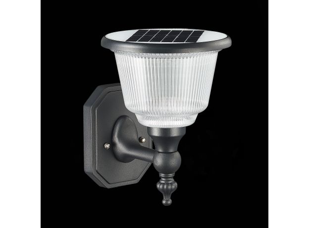 SL9502.401.01 Светильник уличный настенный ST-Luce Черный/Черный, Прозрачный LED 1*2W 3000-6000K SOLARIS