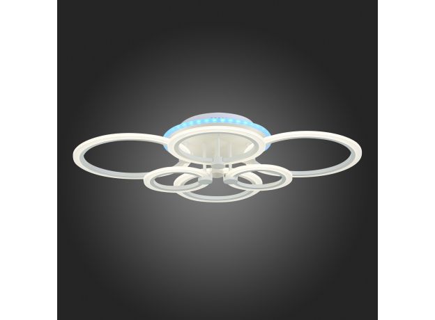 SLE500552-06RGB Светильник потолочный Белый/Белый LED 1*132W RGB 8W 3000-6000K CERINA