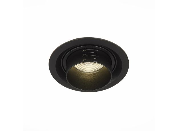 ST701.448.12 Св-к встр. Zoom Черный LED 1*12W 4000K 960Lm Ra90 15°-60° IP20 D115xH95 170-240V Встраиваемые светильники