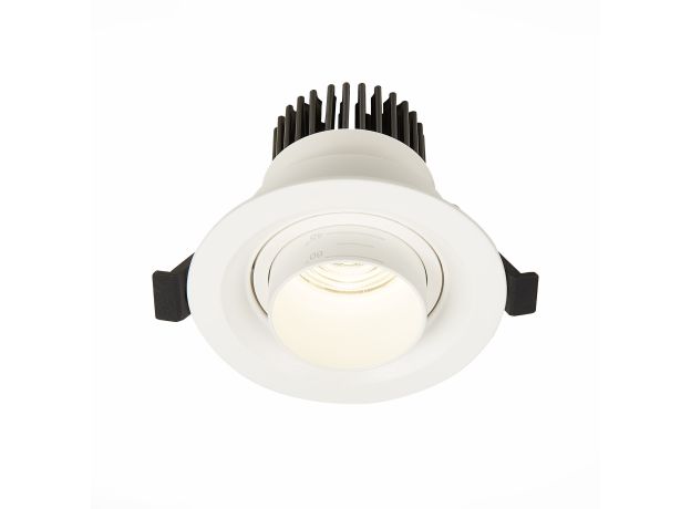 ST701.548.07 Св-к встр. Zoom Белый LED 1*7W 4000K 560Lm Ra 15°-60° IP20 D90xH65 170-240V Встраиваемые светильники