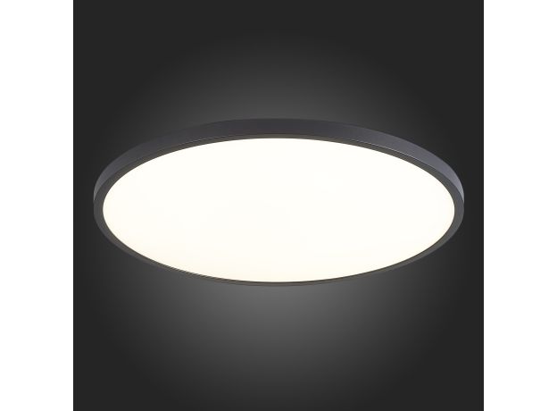 ST601.442.48 Светильник настенно-потолочный Черный LED 1*48W 4000K 4 320Lm Ra&gt;90 120° IP20 D600xH27 185-265V Накладные светильники