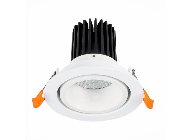 ST705.538.10 Св-к встр. Белый LED 1*10W 3000K 750Lm Ra&gt;90 38° IP20 D102xH85 170-240V Встраиваемые светильники