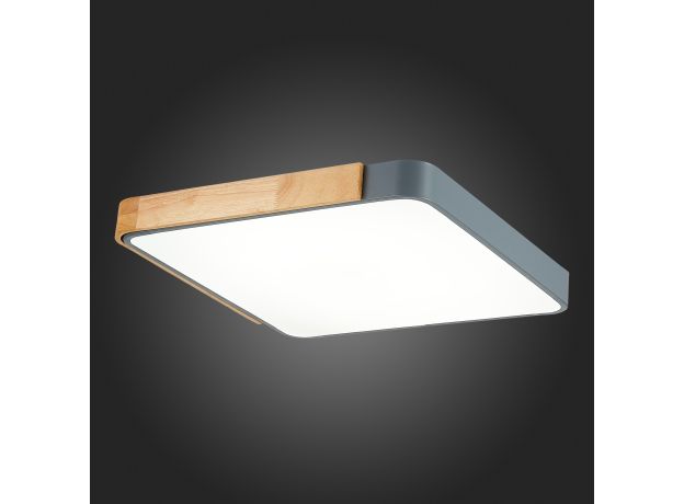 SLE201272-01 Светильник потолочный Серый, Светлое дерево/Белый LED 1*42W 3000K/4000K/6000K FESTA