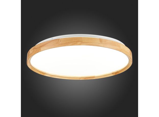 SLE201382-01 Светильник потолочный Светлое дерево/Белый LED 1*40W 3000K/4000K/6000K DELIA