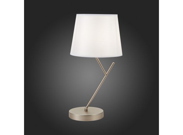 SLE300104-01 Прикроватная лампа Никель/Белый E14 1*40W DENICE