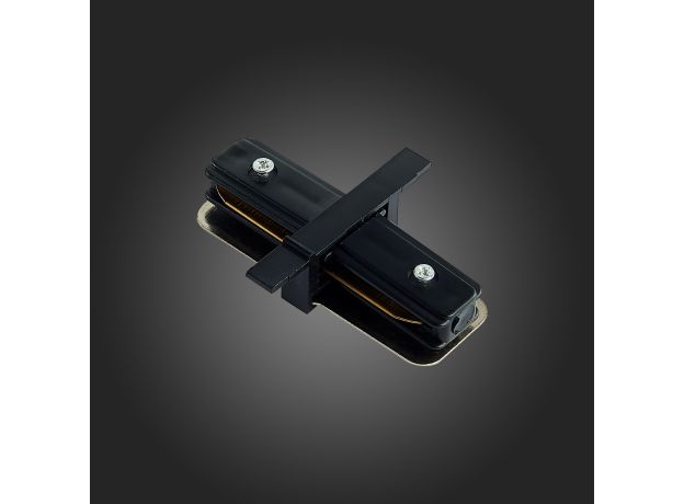 ST013.419.00 Коннектор прямой для однофазного встраиваемого шинопровода ST-Luce Черный Однофазная трековая система