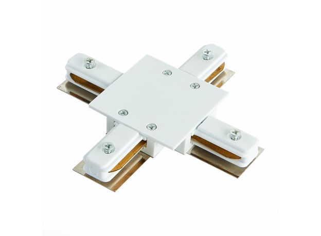 ST013.549.00 Коннектор X-образный для однофазного встраиваемого шинопровода ST-Luce Белый Однофазная трековая система