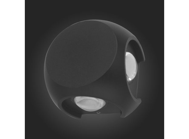 SL9505.401.01 Светильник уличный настенный ST-Luce Черный/Черный LED 1*4W 4000K VOLTI