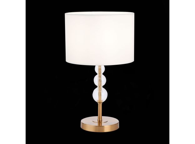 SLE105714-01 Прикроватная лампа Латунь, Прозрачный/Белый E14 1*40W RAMER