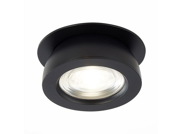 ST654.438.10 Св-к встр. Черный LED 1*10W 3000K 850Lm Ra&gt;90 38° IP20 D109xH60 180-240V Встраиваемые светильники