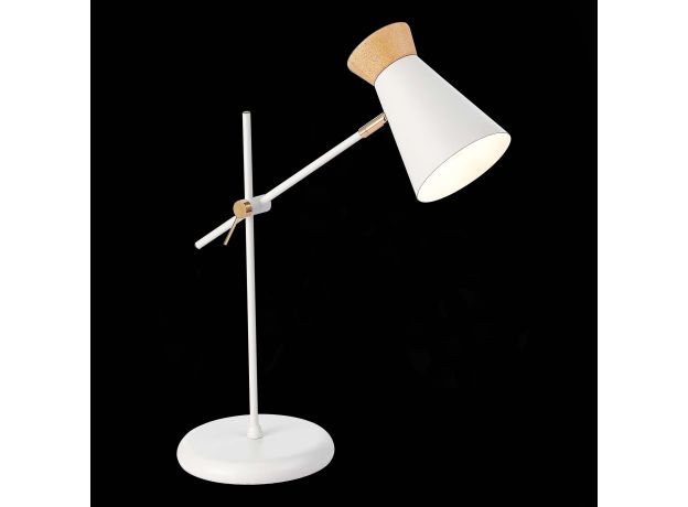 SLE1252-504-01 Прикроватная лампа Белый, Золотистый/Белый, Дерево E27 1*60W ALFEO