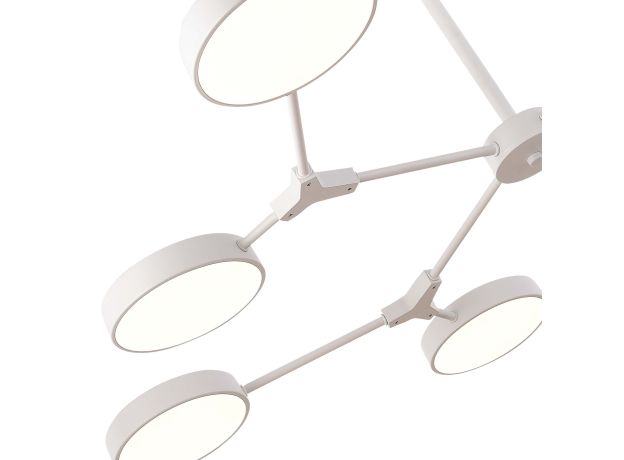 SLE6003-502-08 Светильник потолочный Белый/Белый LED 8*10W MONTA
