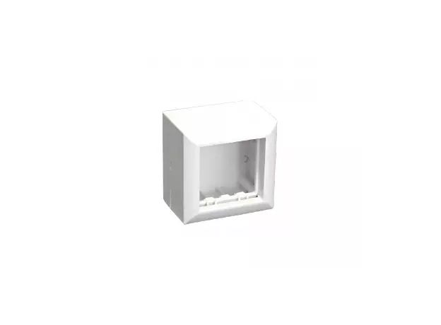SM45 Коробка для открытой проводки на 1 модуль для механизмов 45х45мм цвет белый Экопласт