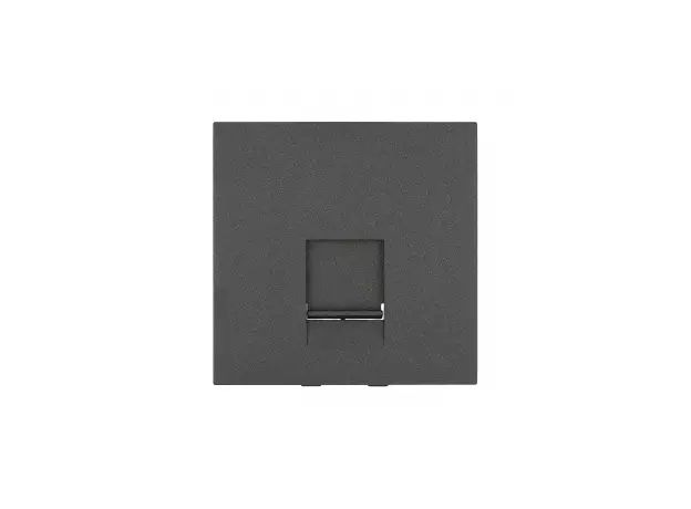 Накладка для розетки телефонной, компьютерной RJ,45х45мм (черный бархат) LK45