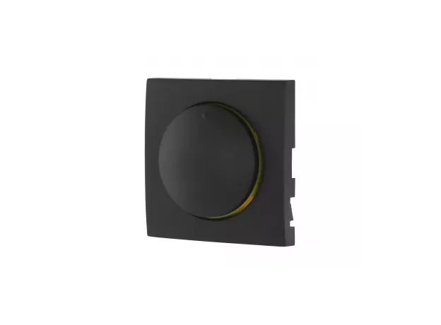 Накладка светорегулятора с желтой световой индикацией (черный бархат) LK60