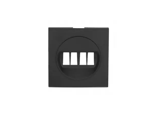 Накладка аудио-розетки (черный бархат) LK60