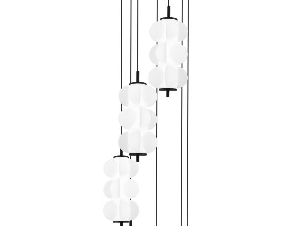 SL6121.403.07 Светильник подвесной ST-Luce Черный/Белый LED 7*8W 3000K TALISMAN