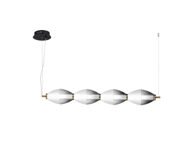 *SL6130.403.24 Светильник подвесной ST-Luce Черный/Белый, Дымчатый LED 1*28W 3000K ICE