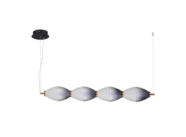 *SL6130.403.24 Светильник подвесной ST-Luce Черный/Белый, Дымчатый LED 1*28W 3000K ICE