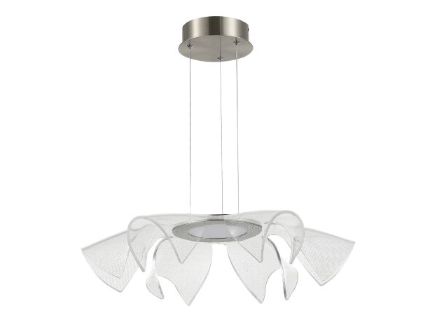 SL6235.103.20 Светильник подвесной ST-Luce Никель/Прозрачный LED 1*20W 4000K FAIRY