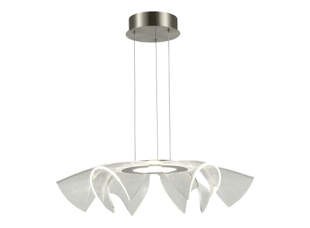 SL6235.103.20 Светильник подвесной ST-Luce Никель/Прозрачный LED 1*20W 4000K FAIRY