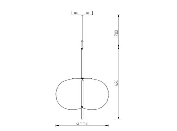 SL1621.213.01 Подвес ST-Luce Золотистый/Белый LED 1*25W 3000K LACUS