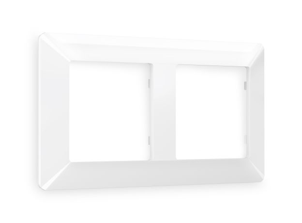 AF110102 Рамка ALFA Line (Белый глянец) 2-ая