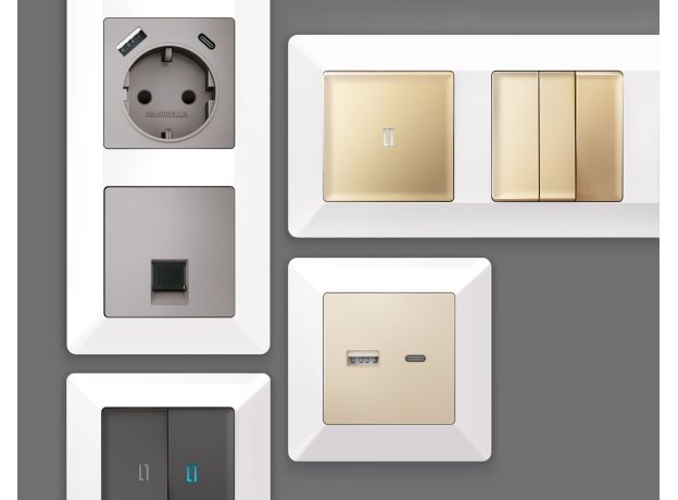 AF110102 Рамка ALFA Line (Белый глянец) 2-ая