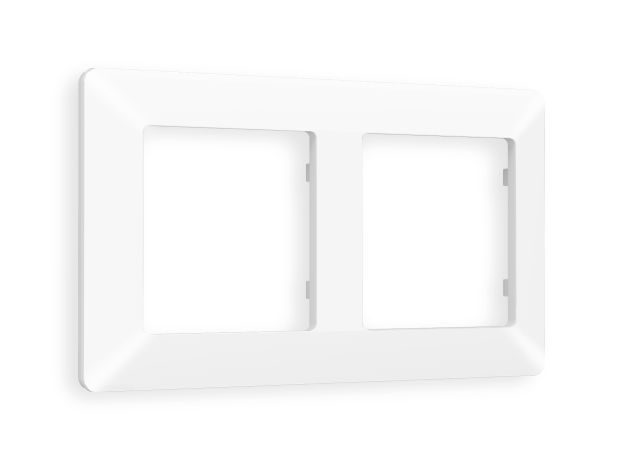 AF110122 Рамка ALFA Line (Белый матовый) 2-ая