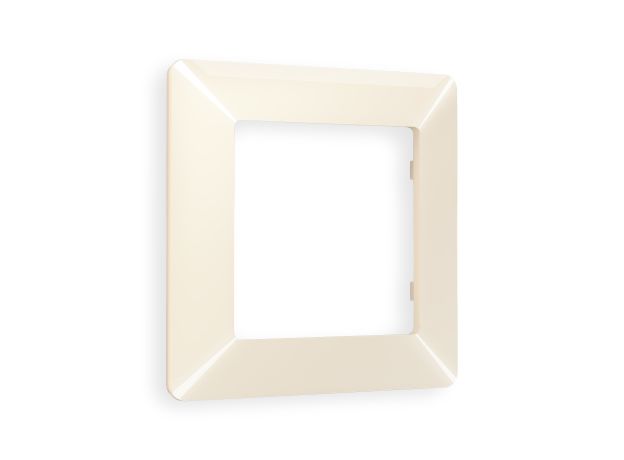 AF110301 Рамка ALFA Line (Бежевый глянец) 1-ая