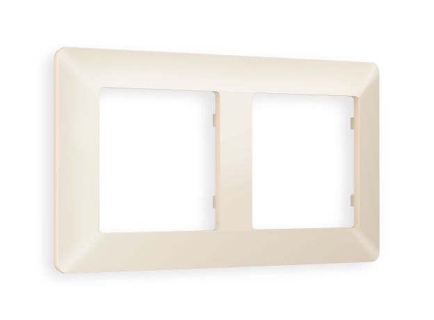 AF110332 Рамка ALFA Line (Бежевый матовый) 2-ая