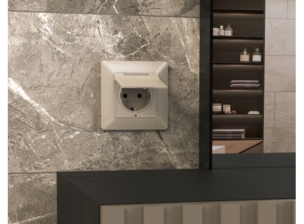 AF110361 Рамка ALFA Line (Серо-бежевый матовый) 1-ая