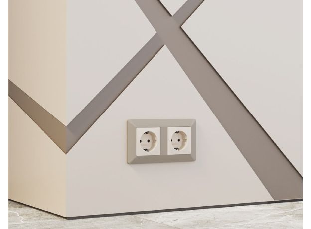 AF110361 Рамка ALFA Line (Серо-бежевый матовый) 1-ая