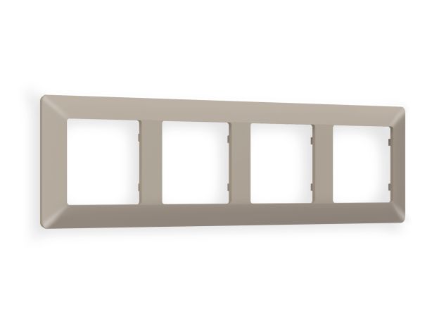 AF110364 Рамка ALFA Line (Серо-бежевый матовый) 4-ая